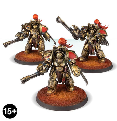 CUSTODES: Legio Custodes Aquilon Terminators with Infernus Firepikes
